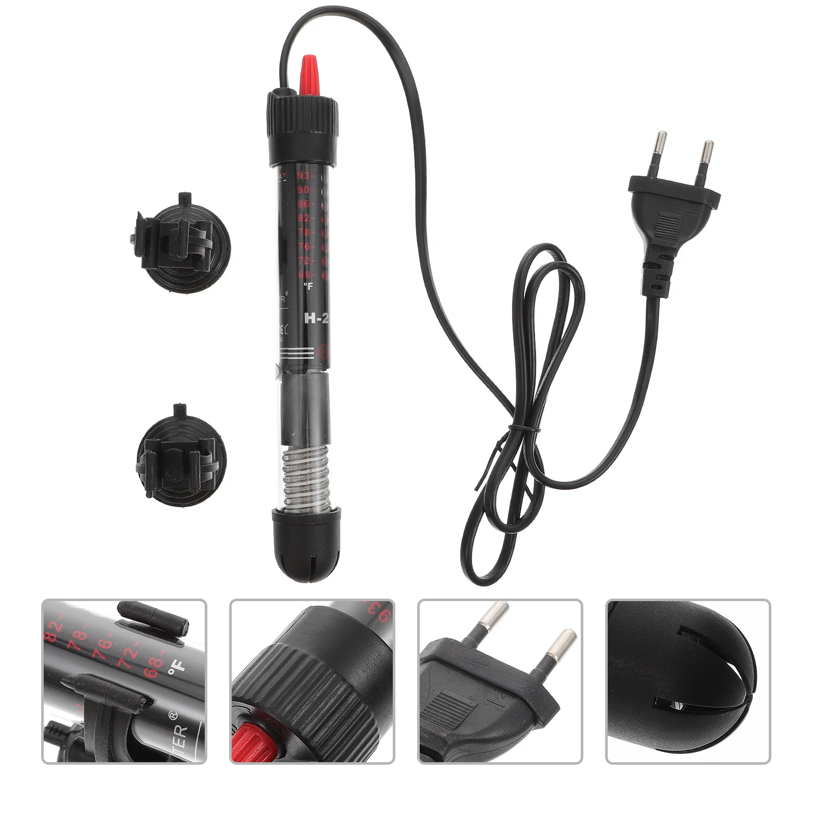 

50W Fish Tank Glass Heater Aquarium Heating Rod Submersible Constant Temperature Stick Quick Heating Waterproof Accurate Control