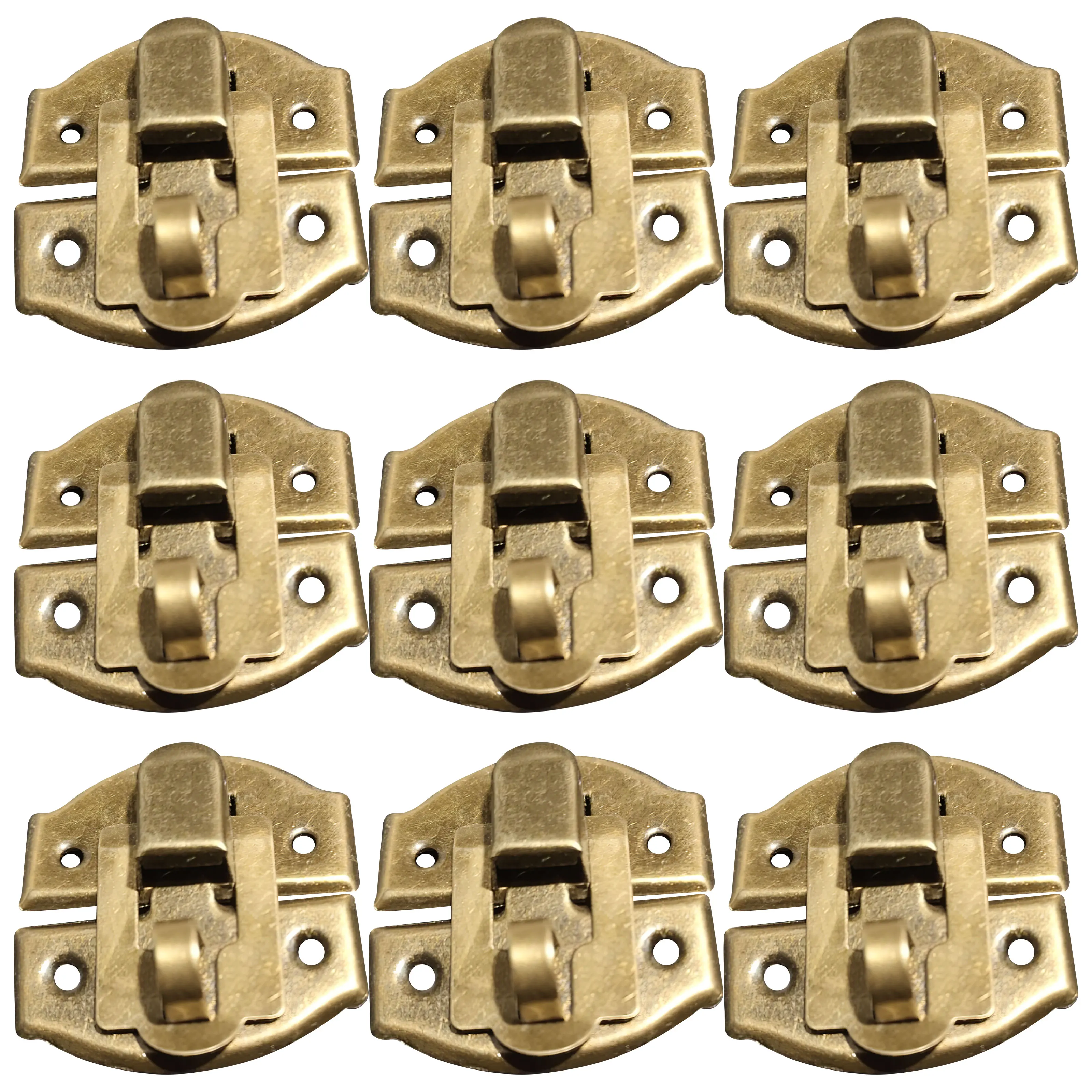 

20Pcs Decorative Vintage Wood Box Buckle Hasp Lock Retro Jewelry Case Packing Box Latches Home Gift Buckle Durable Metal