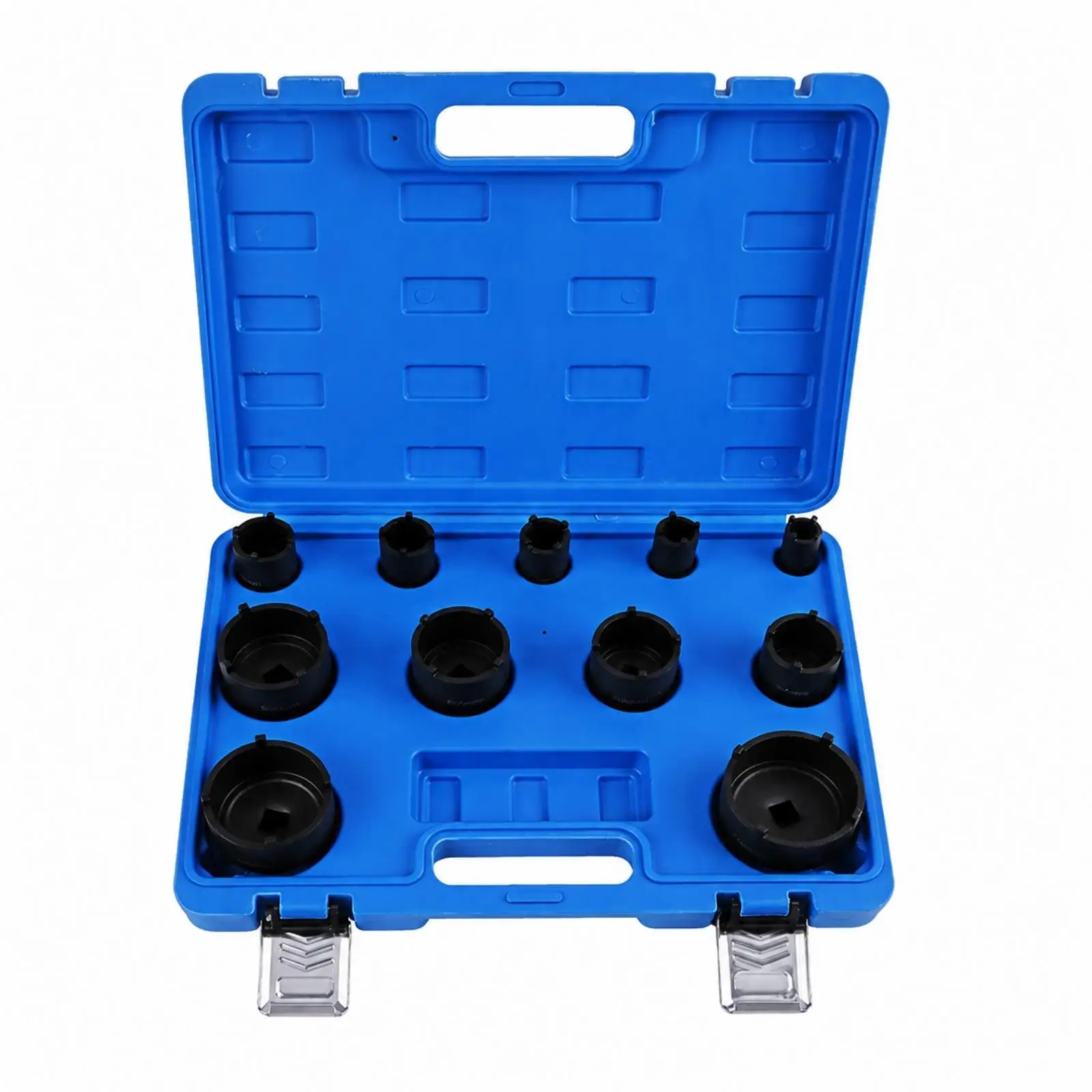 11PC Axle Shaft Socket Wrench Set Alloy Steel Hub Nut Remover Tool for Car Truck Repair Workshop Garage Use