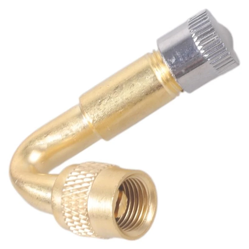 

R6FE Universal Coppers Tyre Valves Extension 3 Angles High Durability Tyre Valves Adapters