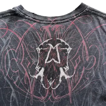 復古水洗頹廢賽博朋克Y2K風格T卹 6 最佳銷售 印尼航運 - №4