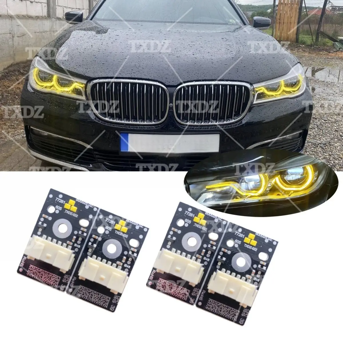 

CSL DRL Daytime Running light LED Boards For 2015-2018 BMW 7 Series G11 G12 730i 740i 750i 750ix Laser Adaptive LED Yellow