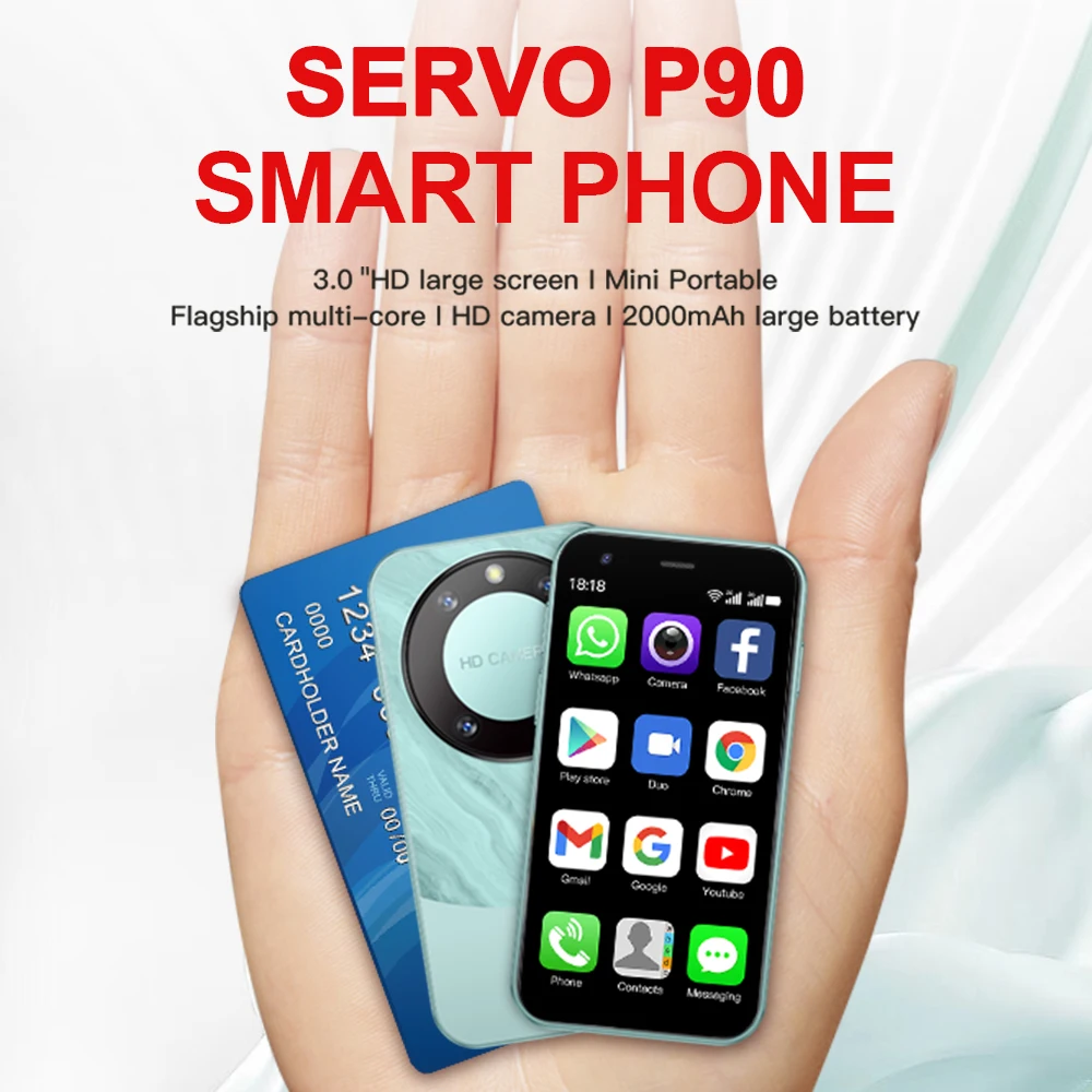 SERVO P90 Mini Smart Phone Android System 3G Network 2 SIM Google Play 3.0