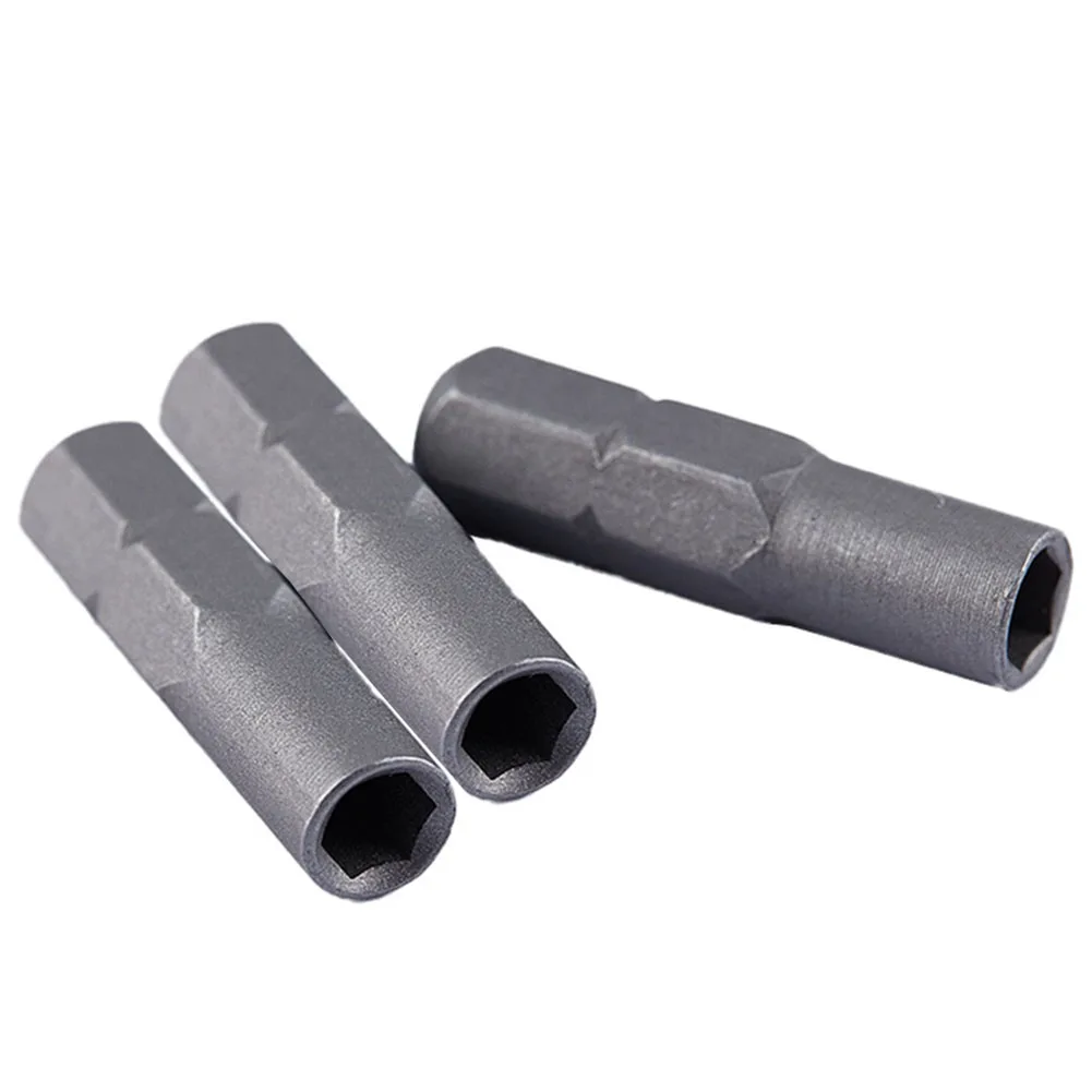 

Tools Bit Adapter 25mm 3pcs Accessories Electric Screwdriver Hex Shank Replacement To 4mm Socket Driver Practical