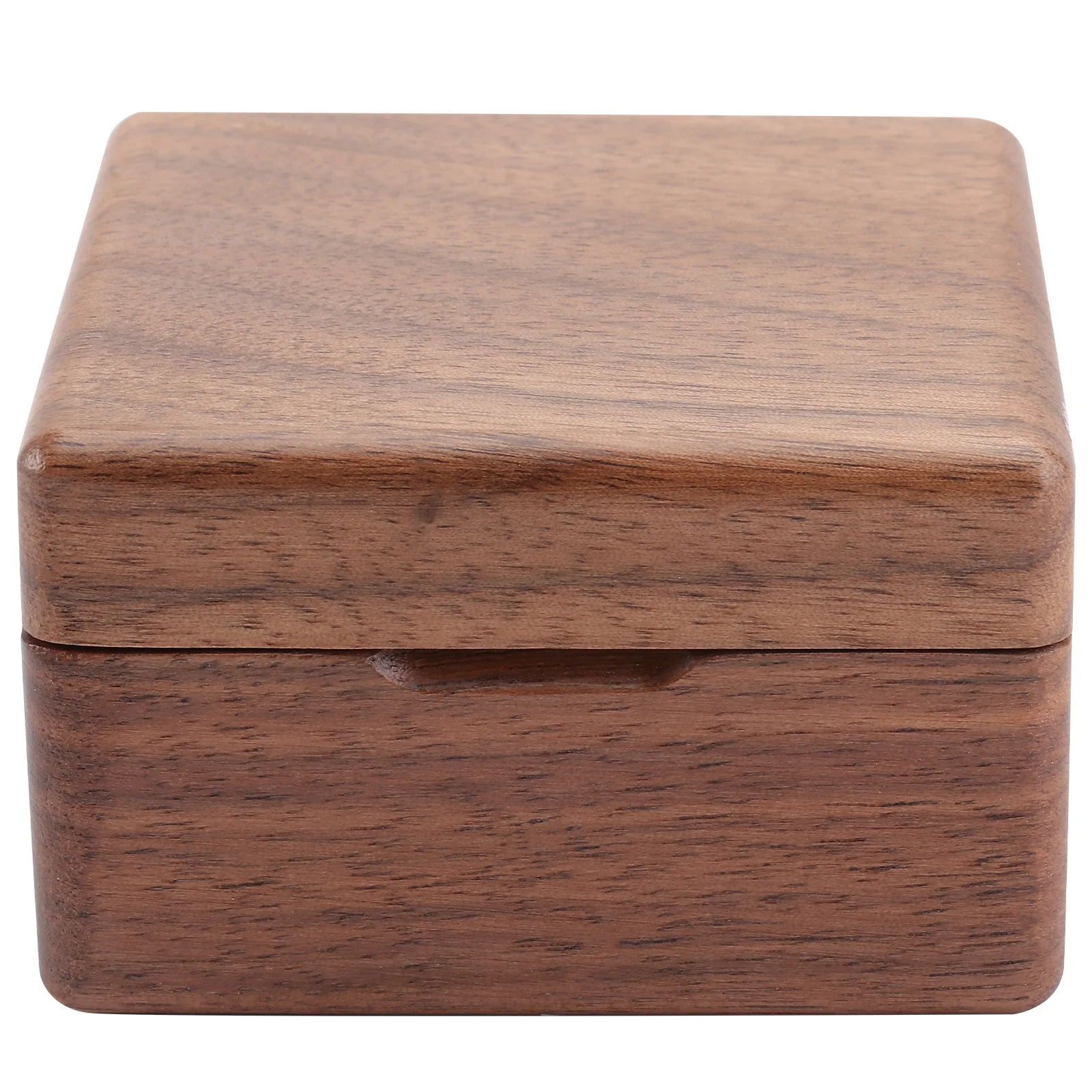 1Pcs Wooden Ring Case Compact Wood Jewelry Storage Box Vintage Organizer for Engagement Wedding Proposal Wood Ring Box
