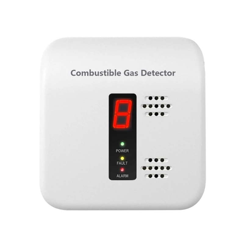 Home Gas Alarm with US Outlet Design, ABS Housing, and Single Warning Unit for Kitchen and Appliance Area Monitoring in F19E