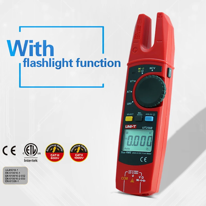 UNI-T UT256B Digital True RMS Garpu Auto Multimeter 200A AC DC Current Clamp Meter Ncv Tester Voltmeter Ohm Cap Auto beli Lebih Banyak