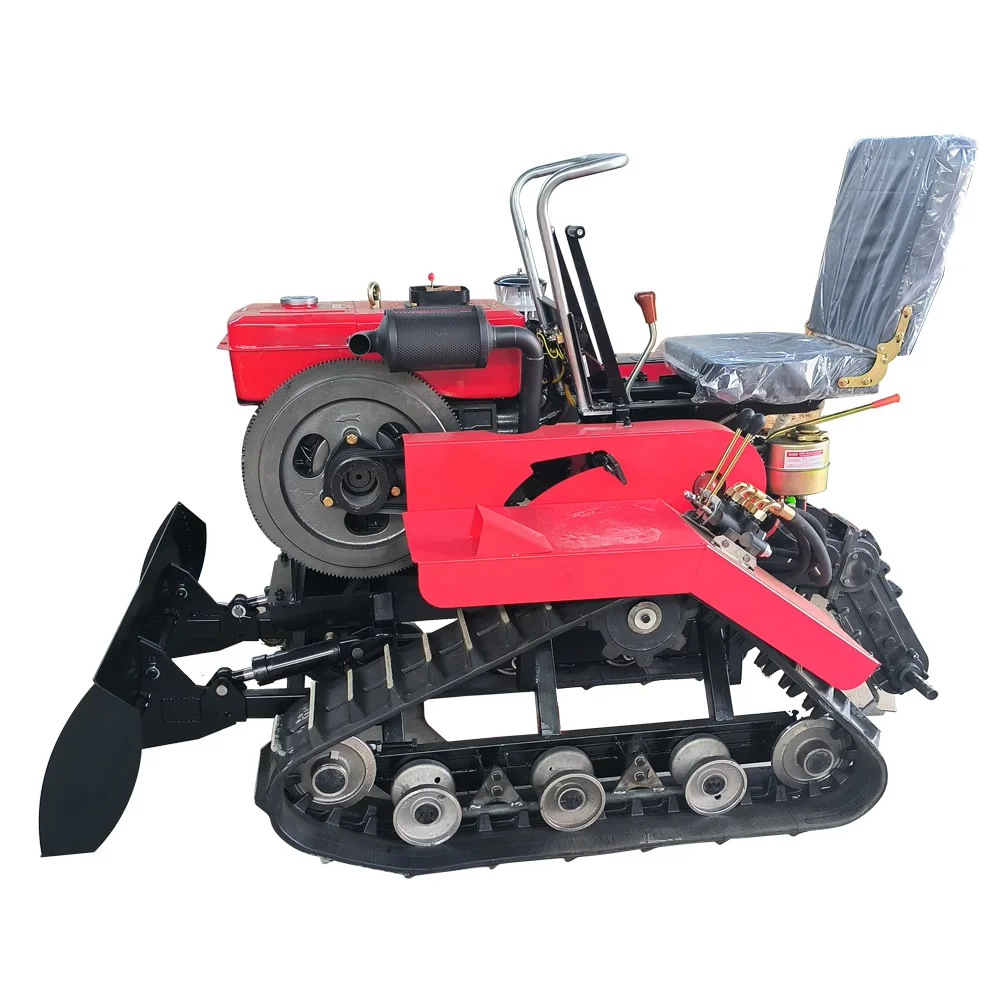 rotary tiller multifunctional small household furrowing sowing tiller crawler water and dry dual-purpose micro-tillage machine