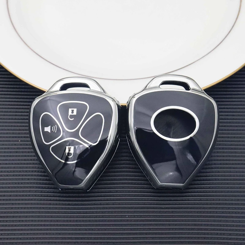 2/3/4Buttons TPU Car Remote Key Cover Case for Toyota Camry RAV4 Crown Avalon Corolla Reiz Venza Matrix Yaris Bag Accessories