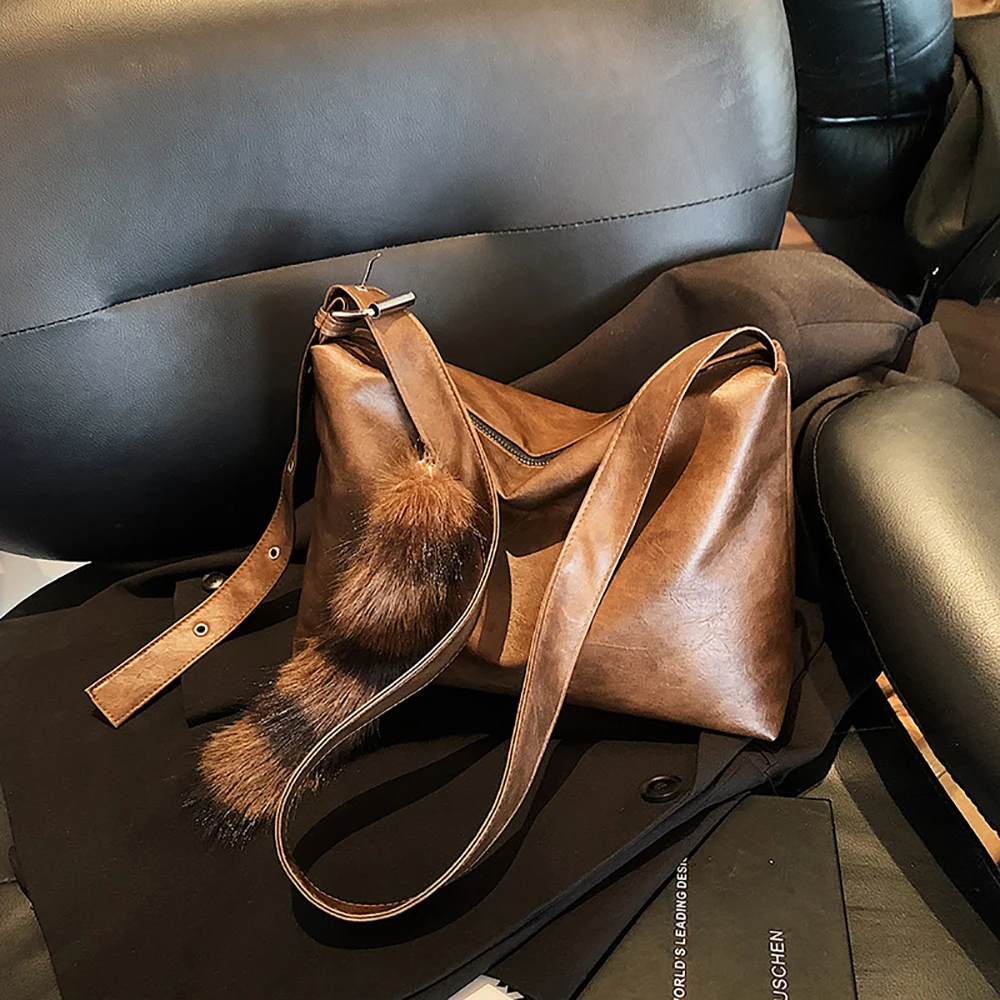 

Solid Soft Pu Crossbody Bag Women's New Simple All-Match Versatile One Shoulder Bags Autumn Winter Daily Commute Packs