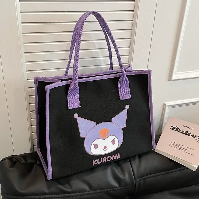 

Sanrio hello kitty new handbag women's shoulder bag kuromi fashion shopping storage bag tote