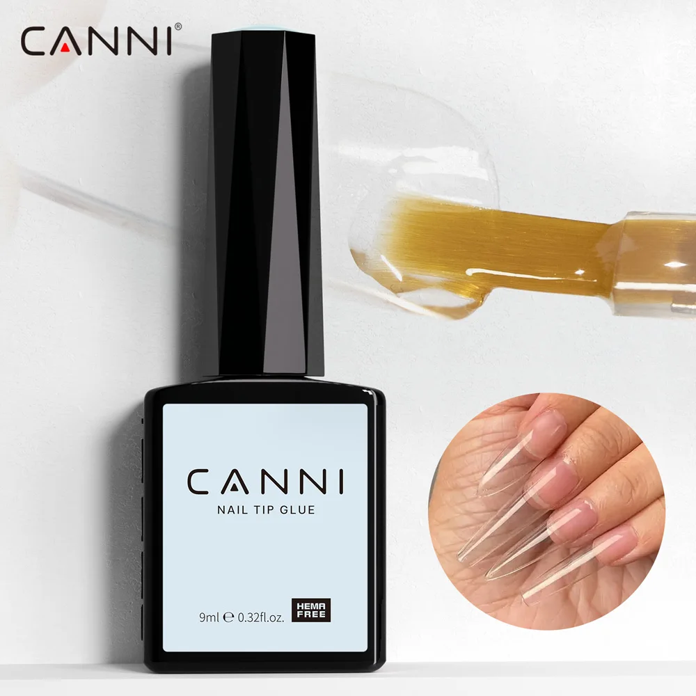 Canni HEMA FREE Nail Glue Soft Gel Tip Adhesive Glue For False Tips Extend Press On Nails Nail Art Long Lasting Soak Off UV Gel