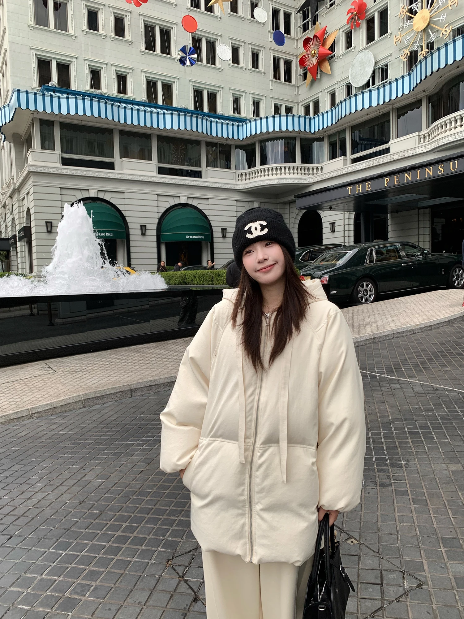 

Теплая мягкая стеганая куртка с капюшоном серии Britney, повседневная свободная верхняя одежда из полиэфирного волокна