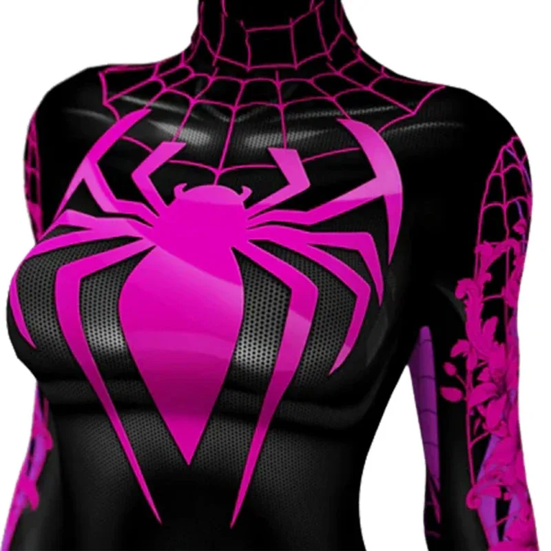 

ss23Silk Spiderwoman Cosplay Superhero Spandex Disfraces Para SpiderWomen Cindy Moon Bodysuit Zentai Outfit Halloween Costume Fe