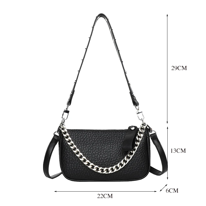 Small Crossbody Bags for Women Genuine Leather Shoulder Bag Female Fashion Chain Messenger Bag Ladies Cowhide Purse and Handbag