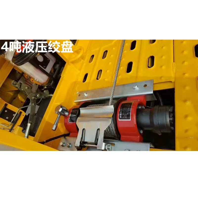 4 Ton Hydraulic Winch with Dual Balance Valve Manifold, High Pulling Force & Reliable Braking Performance