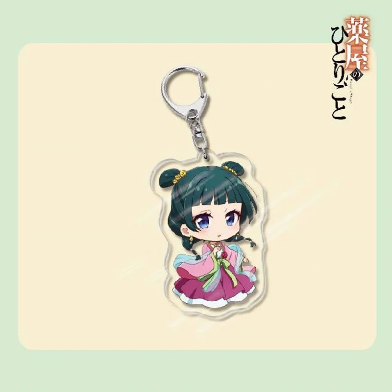 Japan Anime The Apothecary Diaries Figures Maomao Jinshi Cosplay Acrylic Keychains Q Version Character Cute Pendant Decor Toy