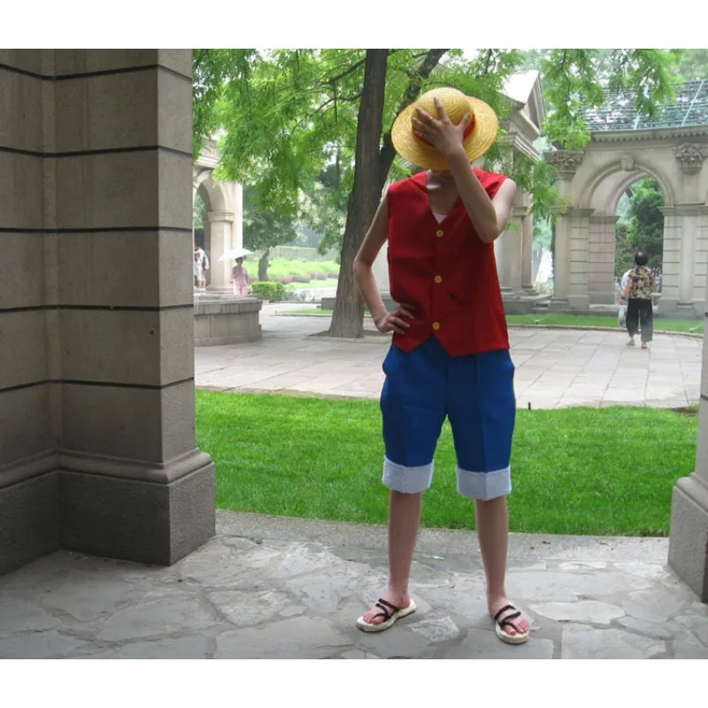 Anime Cosplay Buty Sandały ze słomy z czarnymi plecionymi paskami Wygodne letnie klapki dla mężczyzn i kobiet