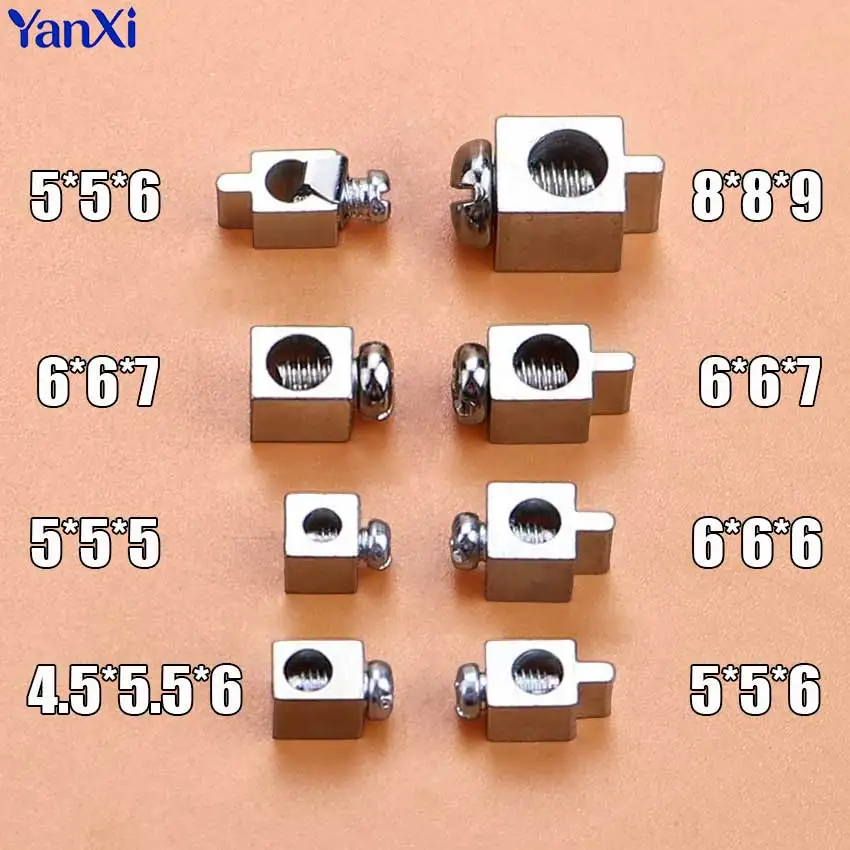 10pcs DC Terminals Through Hole High Current 15A 20A PCB Screw Copper Square Solder Board Drive Power Wire Terminal Connector