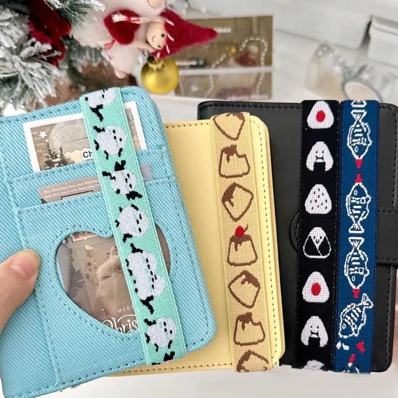 Y88B Binder Strap Cartoon Band elástica Band Revista Correa elástica para estudiantes