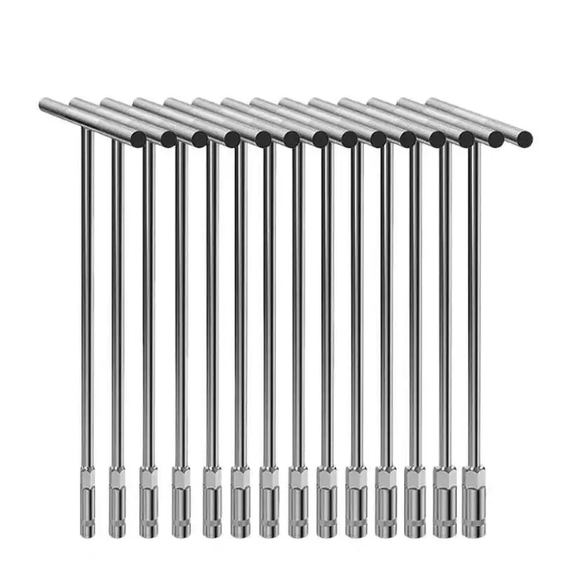 مجموعة مفاتيح ربط على شكل حرف T مكونة من 14 قطعة، مفتاح ربط متعدد المواصفات، أداة عملية لصيانة السيارات