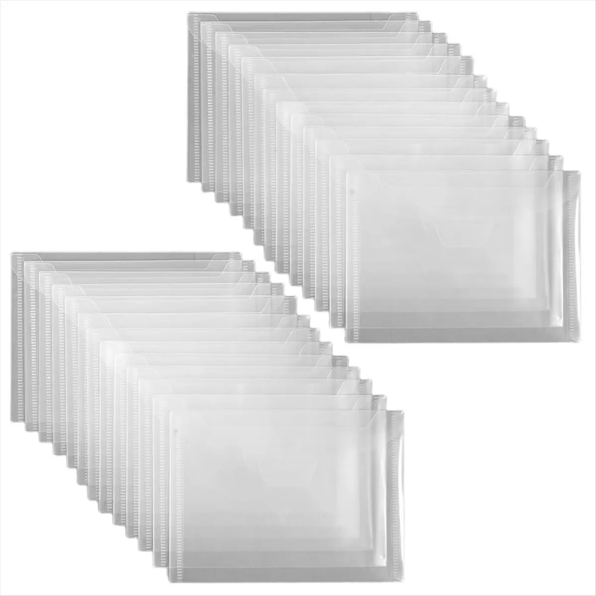 ABFW 60 Pcs Stamp and Die Storage Pockets Reusable Storage Cases Seal Bags Transparent Plastic Folders