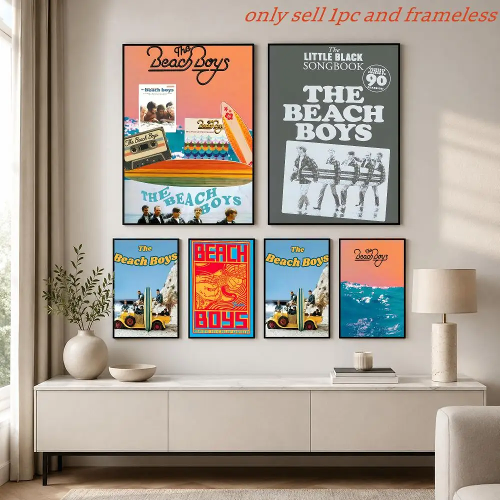 Rock Actor Band T-The Beach Boys Poster Print Home Living Room Bedroom Entrance Bar Cafe Art Painting Decora