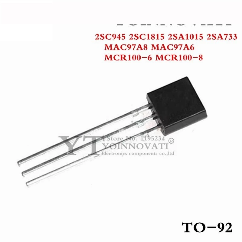 50pieces MAC97A8 MAC97A6 MCR100-6 MCR100-8 2SC1815 2SA1015 2SA733 2SC945 MCR100 97A8 97A6 C1815 A1015 A33 C945