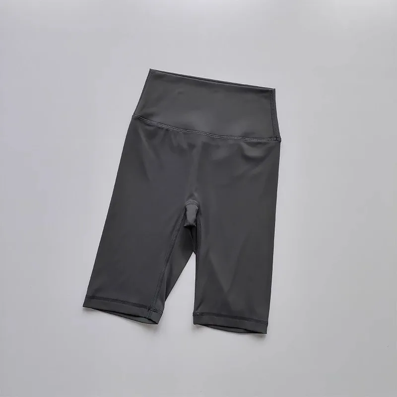 Damen High-Waist Enge Radhose mit „Naked Feeling“-Gefühl, Atmungsaktive Yoga-Sportshorts, Sommer-Laufshorts, Hochwertige Fitness-Shorts – Detail 6