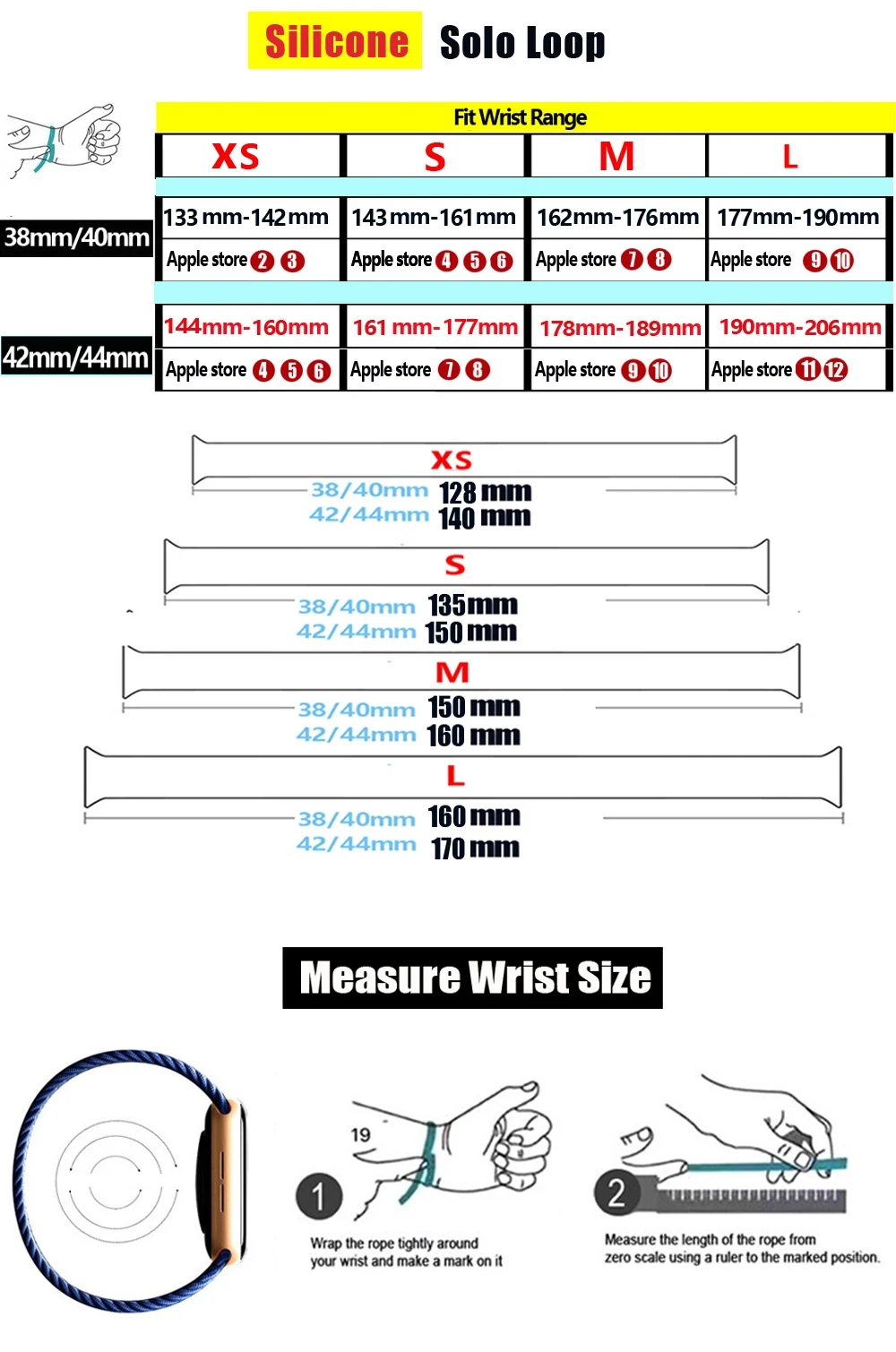 Solo Loop Silikonarmband für Apple Watch 40mm 44mm 45mm 41mm 49mm 42mm 46mm 38mm Armband iWatch Series 11 10 9 8 7 6 SE3 Ultra2 – Detail 1