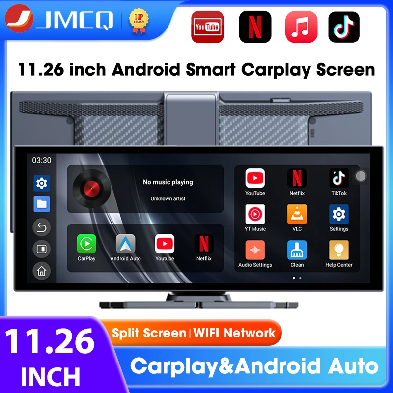 

Universal 11.26" Android WIFI Car Multimedia Player Bluetooth Wireless Carplay Android Auto Car Monitor for YouTube for Netflix
