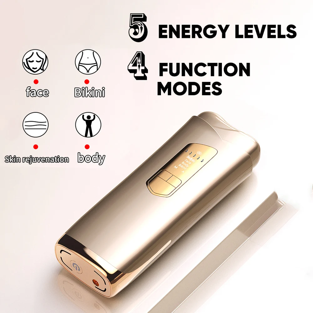 Vancostar Cool Laser Hair Removal for Women Men 999999 Flash 4 Function Mode Bikini Trimmer Permanent IPL Epilator Free Shipping