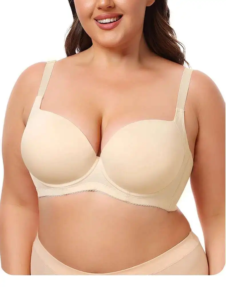 

34 36 38 40 42 44 46 Smooth Bra Brasier Mujer Plus Size Lingerie For Women Brassiere Femme Woman Clothes
