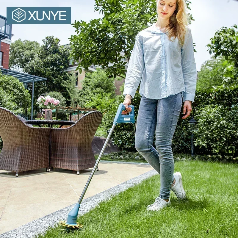 Handheld electric lawn mower, lawn mower, small household weeding, rechargeable garden lawn mower