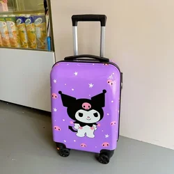 Kuromi Anime Sanrio Children Kawaii Luggage 19 Inch Trolley Box Cute Cartoon Hello Kitty Suitcase Storage Case Gifts for Kids