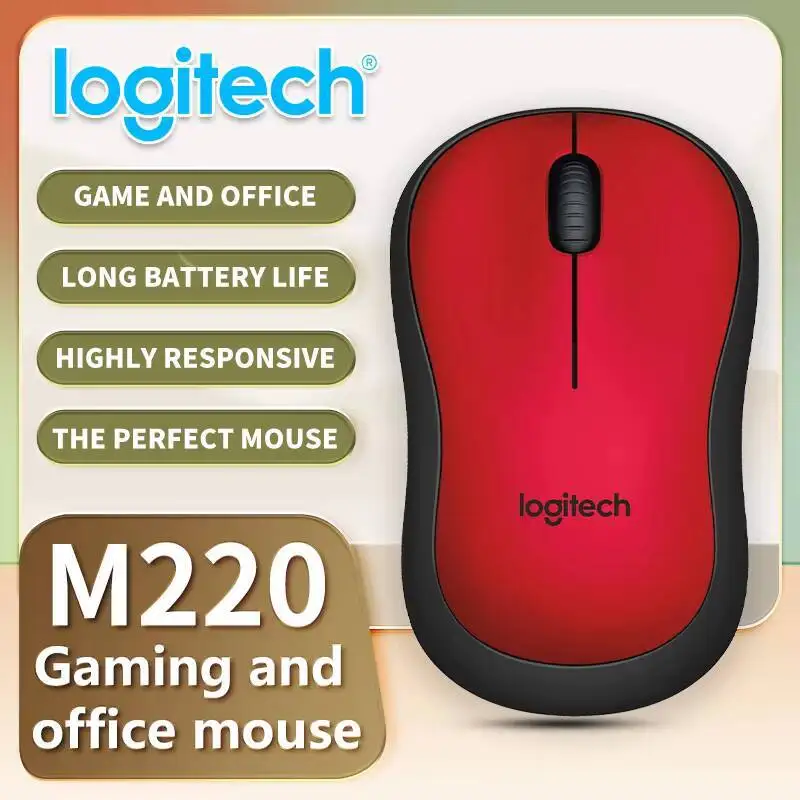 Il mouse da ufficio Logitech serie M è adatto per computer desktop e laptop M330/M280/M221/M220