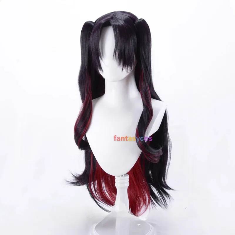 FGO شعر مستعار تأثيري مصير/الطلب الكبير Astarte الفضاء عشتار 80 سنتيمتر طويل بني أحمر مختلط مزدوج الذيل مقاومة للحرارة شعر مستعار؛ 3.k'6;d.a;