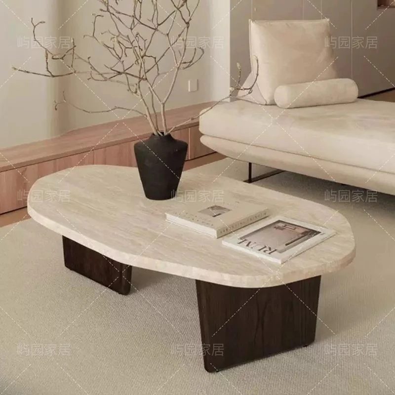 

Unique Luxury Coffee Table Wood Simple Slim design Coffee Table Round Modern Mesas De Centro Para Sala House Accessories