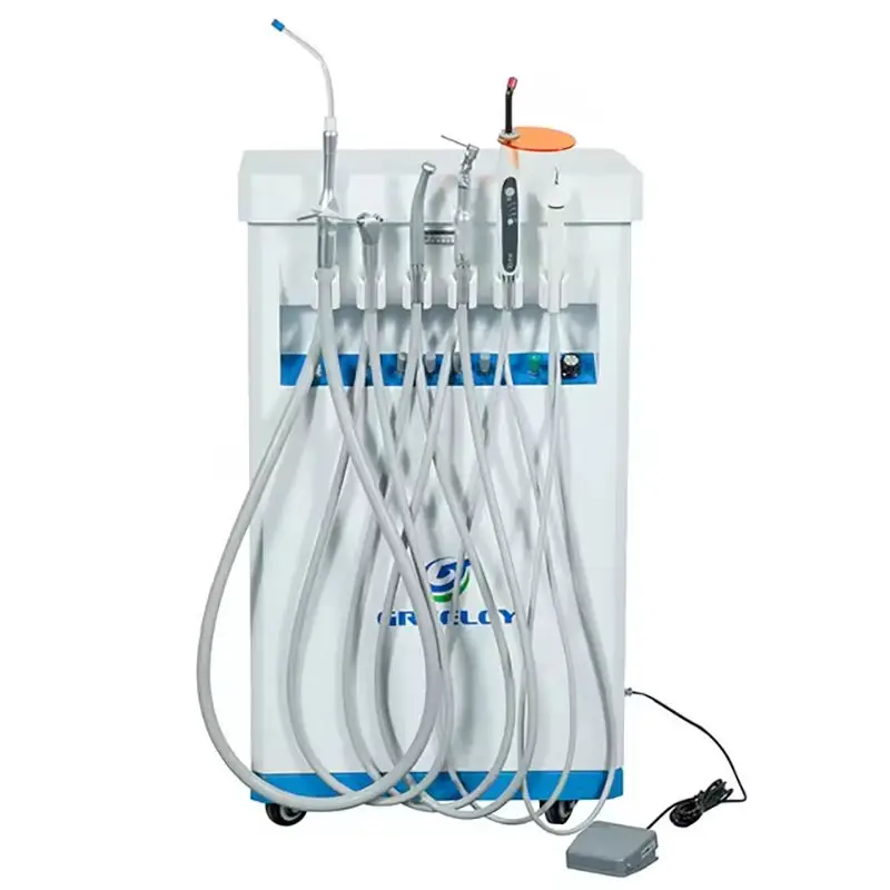Portable Removable Veterinary Dental Unit with Suction for Animal Teeth Cleaning Mobile Pet Dental Care Equipment
