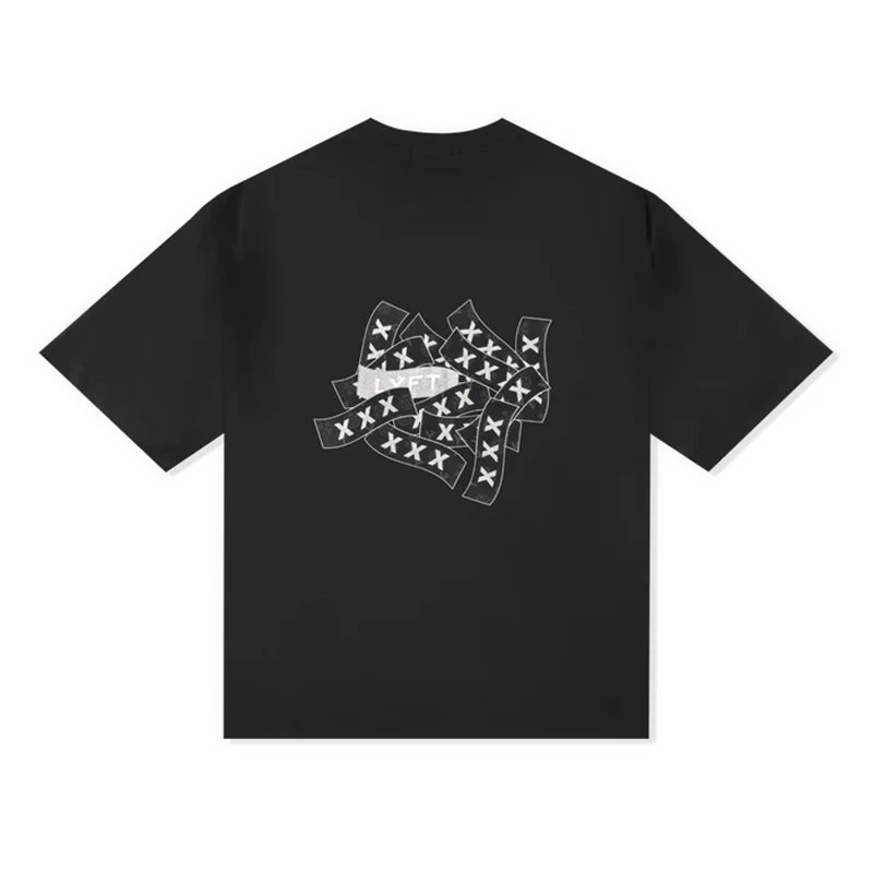 LYFT&XXX jointly Japan Brand Y2K Couple T-Shirts Men Street Fahion Oversize Loose Tee Hip Hop Harajuku Retro CBUM Unisex T Shirt