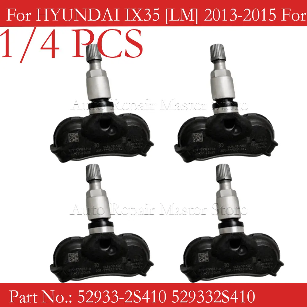 

TPMS SENSOR FOR 2011-2015 Hyundai Tucson [LM] Ix35 [LM] Kia Sportage 2015 433Mhz TIRE PRESSURE SYSTEM 52933-2S410