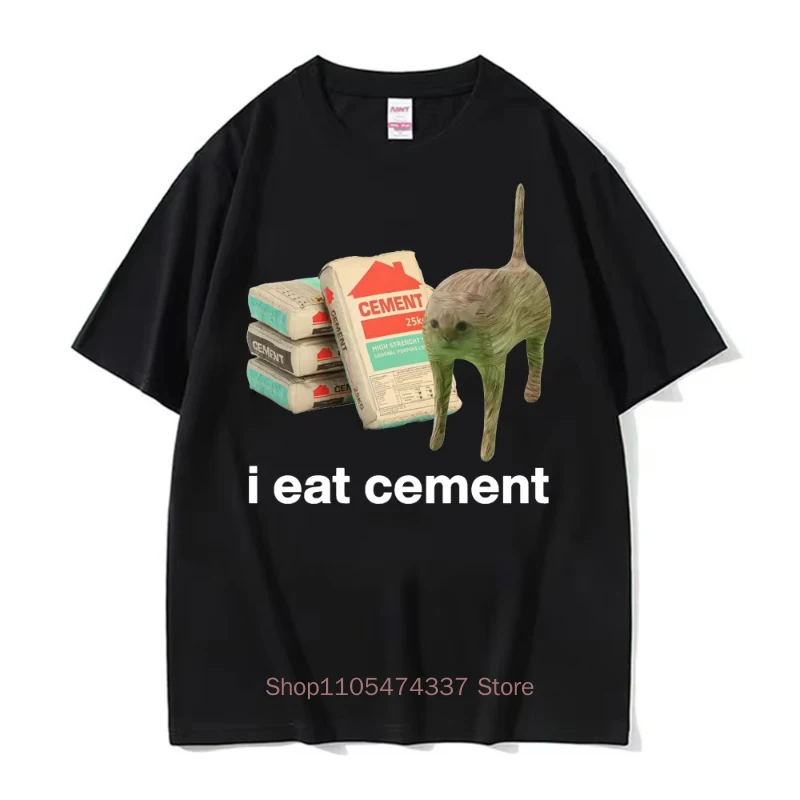 Ich esse Lötmittel – Lustiges Katzen-Meme-T-Shirt für Herren und Damen – Modische Freizeit-T-Shirts aus hochwertiger Baumwolle für den Sommer – Detail 12