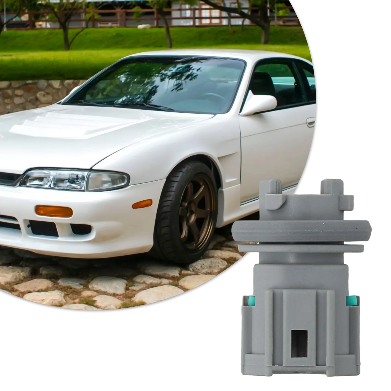 

Патрон лампы габаритного фонаря 26250-70F00, замена для Nissan 240SX 350Z LEAF Maxima 1995-2017, серый материал ABS, простая установка