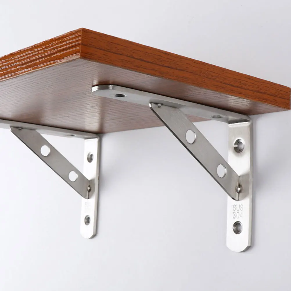 

Stainless Steel Triangle Bracket Shelf Support Wall Floating Shelves Brackets Metal