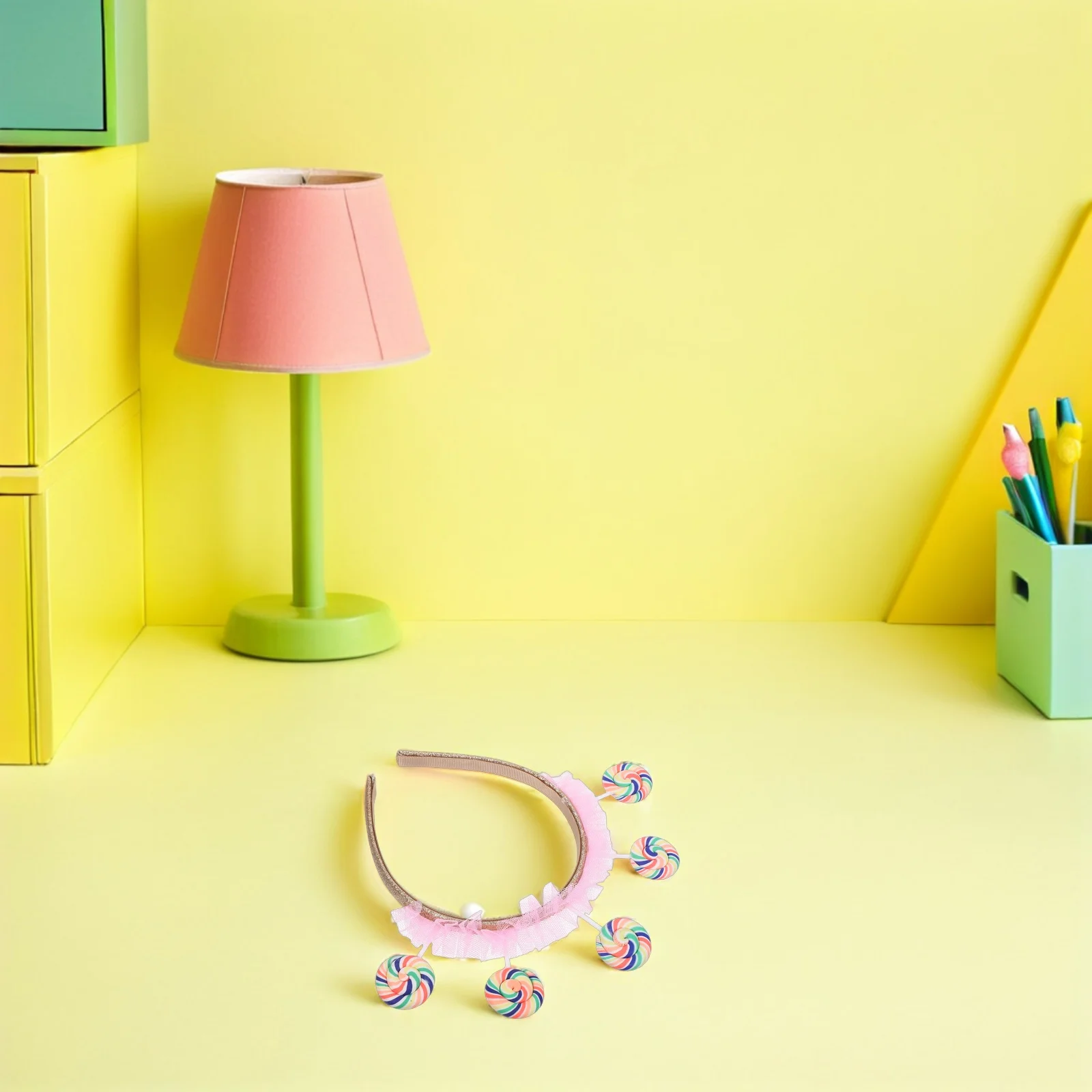 

Pink Cartoon Lollipop Headband for - Cute Candy Headband for - Plastic Hair Band - Birthday Party Costume