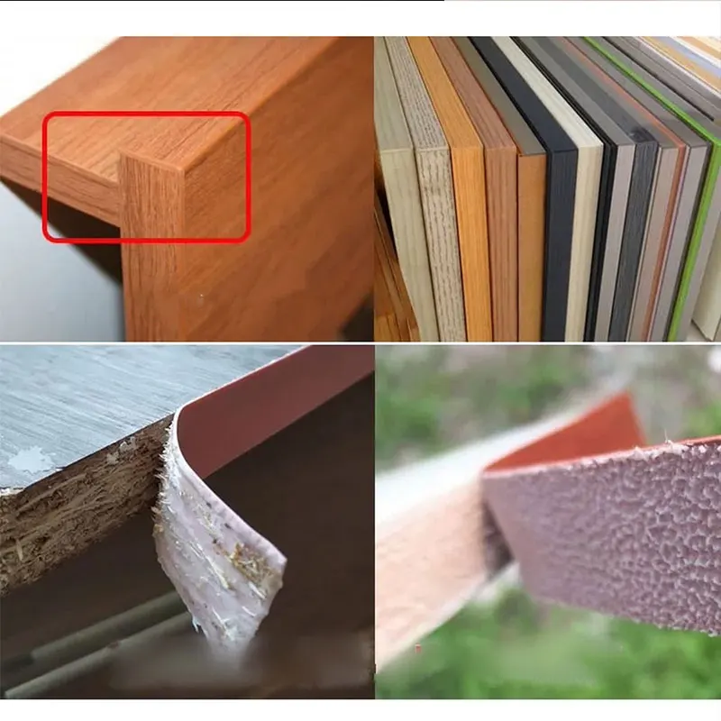 2 Meter PVC-Holzfurnier-Kantenanleimmaschine, Holzstreifen, Heißschmelzen für die Oberflächenrestaurierung von Schrankmöbeln, selbstklebendes Dichtungsband – Detail 6
