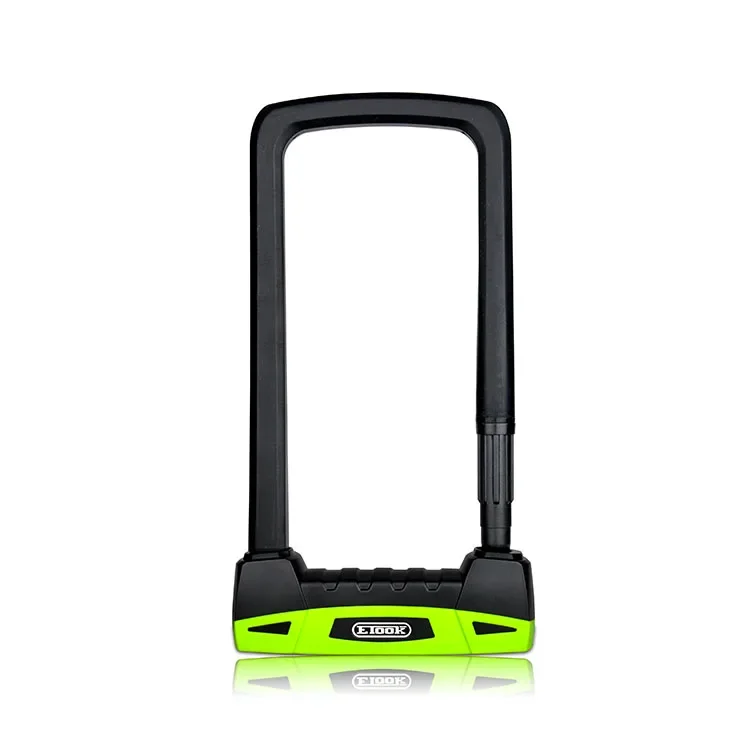 ETOOK Special Hardened Steel Silicone Cover Electric Bike Scooter Motorcycle U Lock With 17MM Strong Shackle