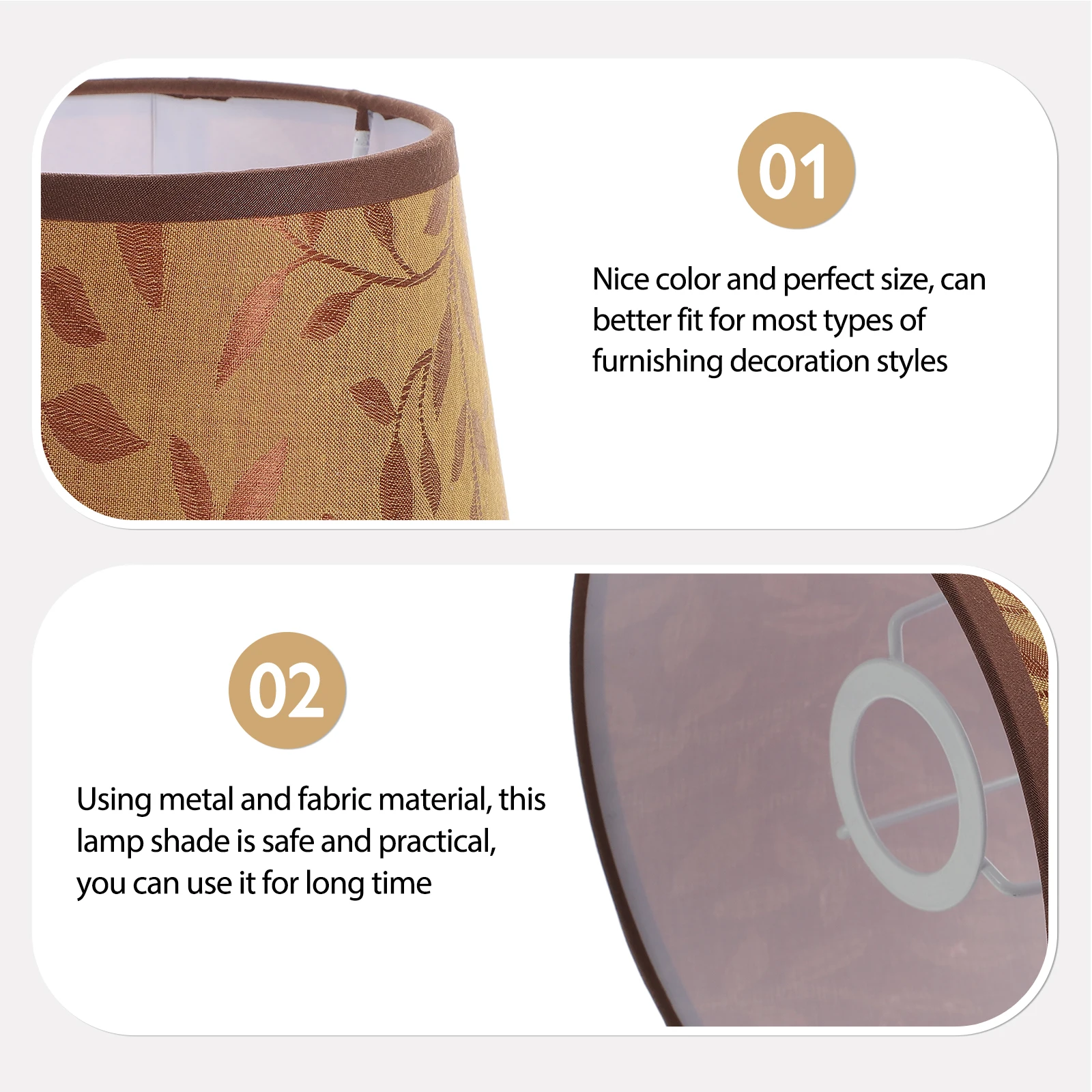 

Willow Fabric Lampshade Small Desk Supply Branch Accessory Metal Cover Shades Barrel Cloth Light Shade for Wall Lamp Pendant