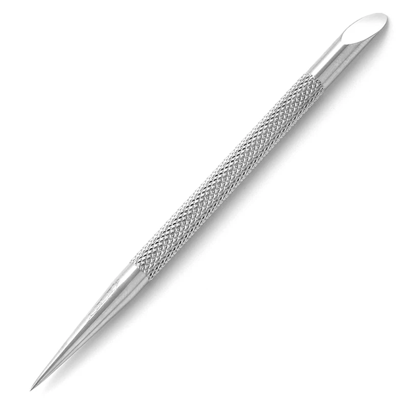 1 PC Double Ended Stainless Steel Cuticle Pusher Nail Manicures Remover Manicure Sticks Tools for Nail Art