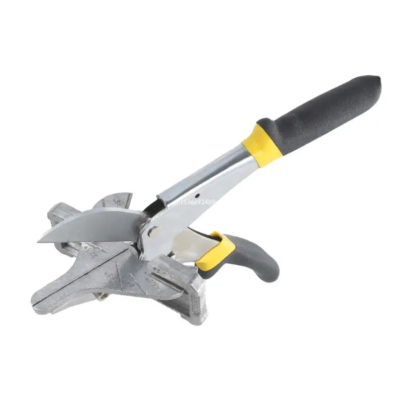 Multifunctional Trunking Miter Shears for Angular Cutting Moulding and Trim Adjustable 45-135/22.5-45 Degree Hand Tool for Cut